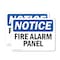 Signmission Fire Alarm Panel, 5 in W x Rectangle, Vinyl Decal OS-2PACK-NS-D-35-L-12535 - alternate 1